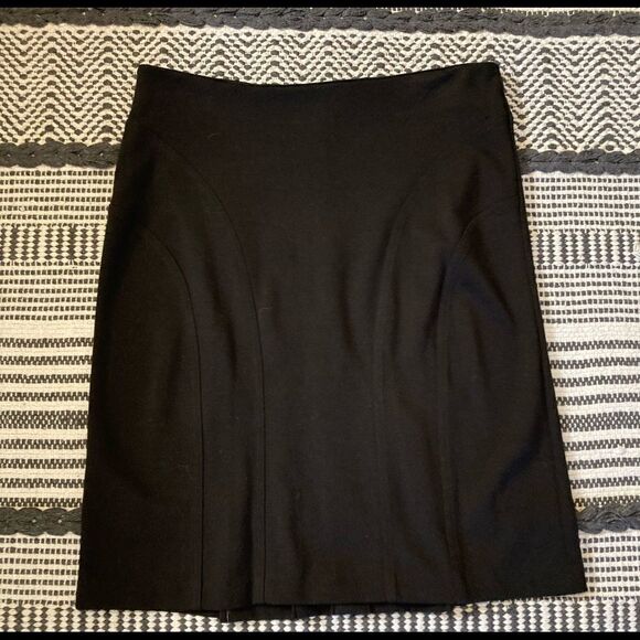 NY Collection black career skirt Size 8 - Picture 4 of 6
